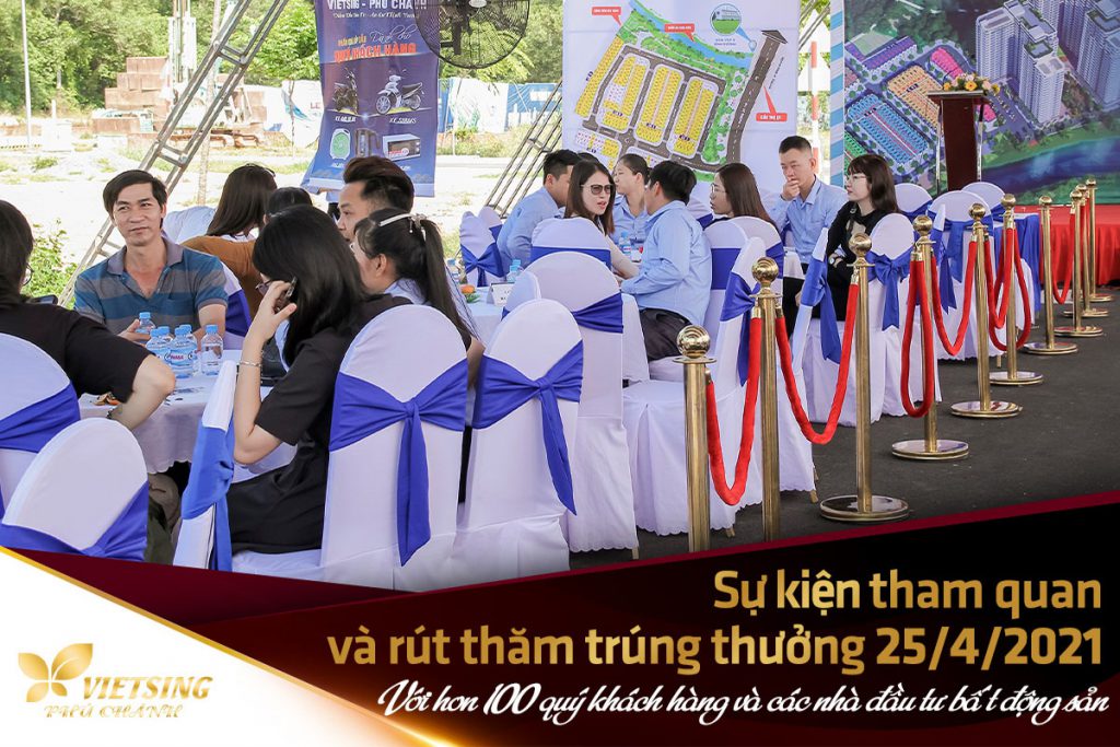 Lễ tham quan và bốc thăm trúng thưởng tại dự án VietSing Phú Chánh 25 04 2021
