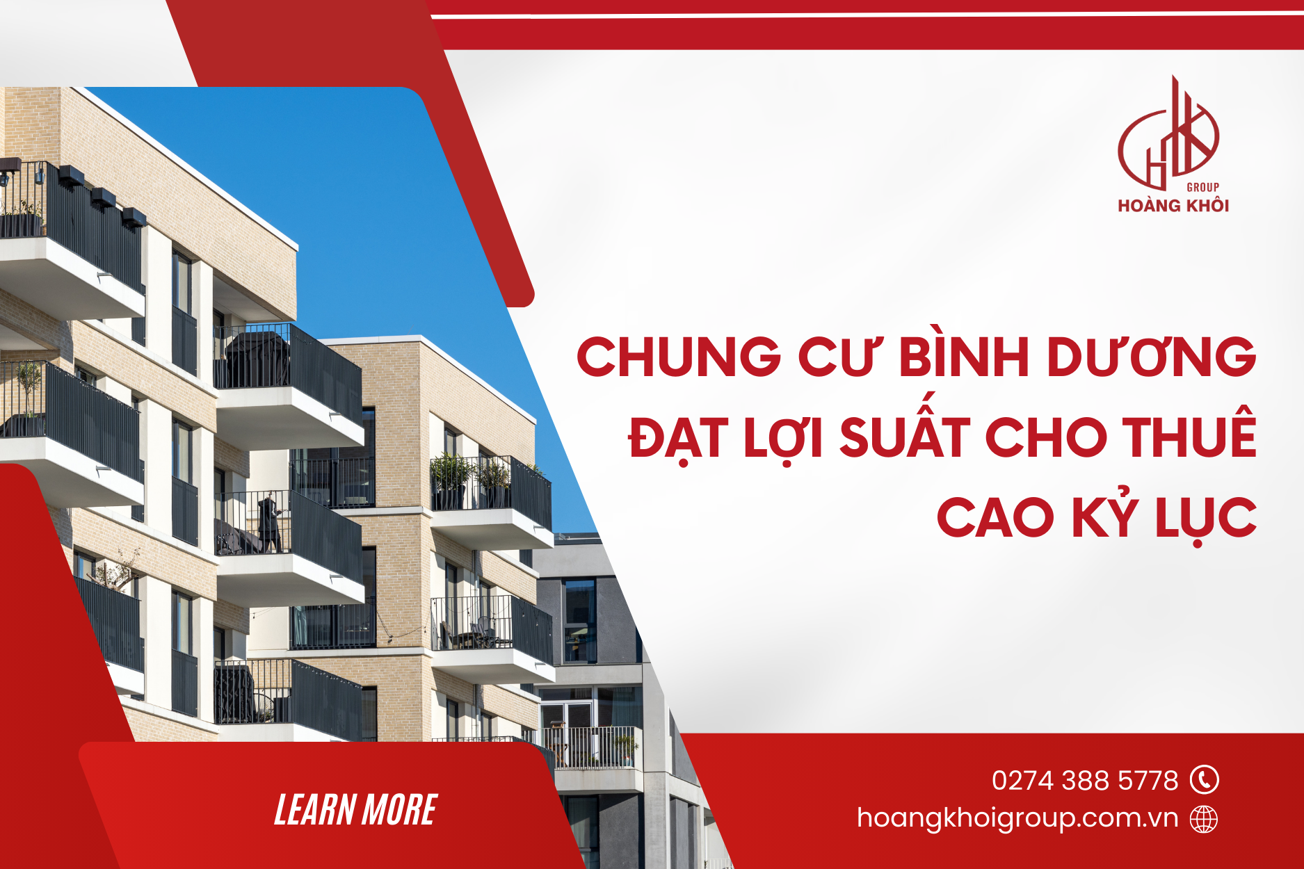 Chung cư Bình Dương đạt lợi suất cho thuê cao kỷ lục